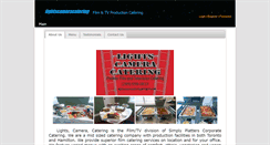 Desktop Screenshot of lightscameracatering.com